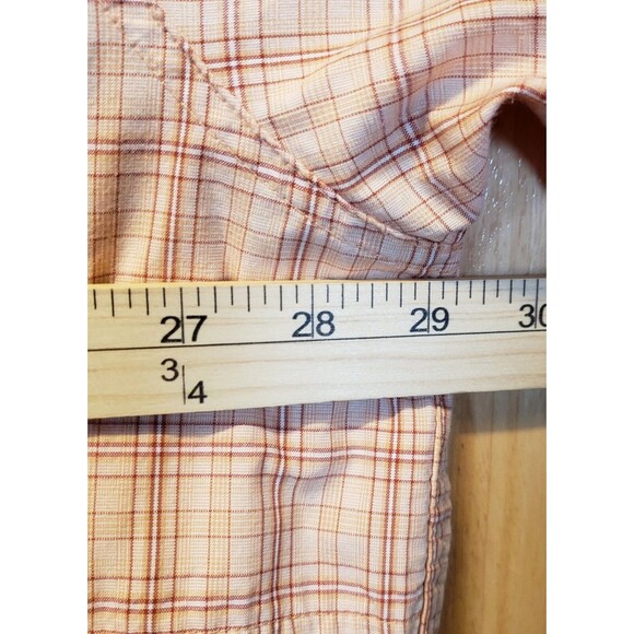 Lot 2 Men's 3XL Long Sleeve Shirts 29" P2P Eddie Bauer St John's Bay Plaid/Khaki - Picture 13 of 14